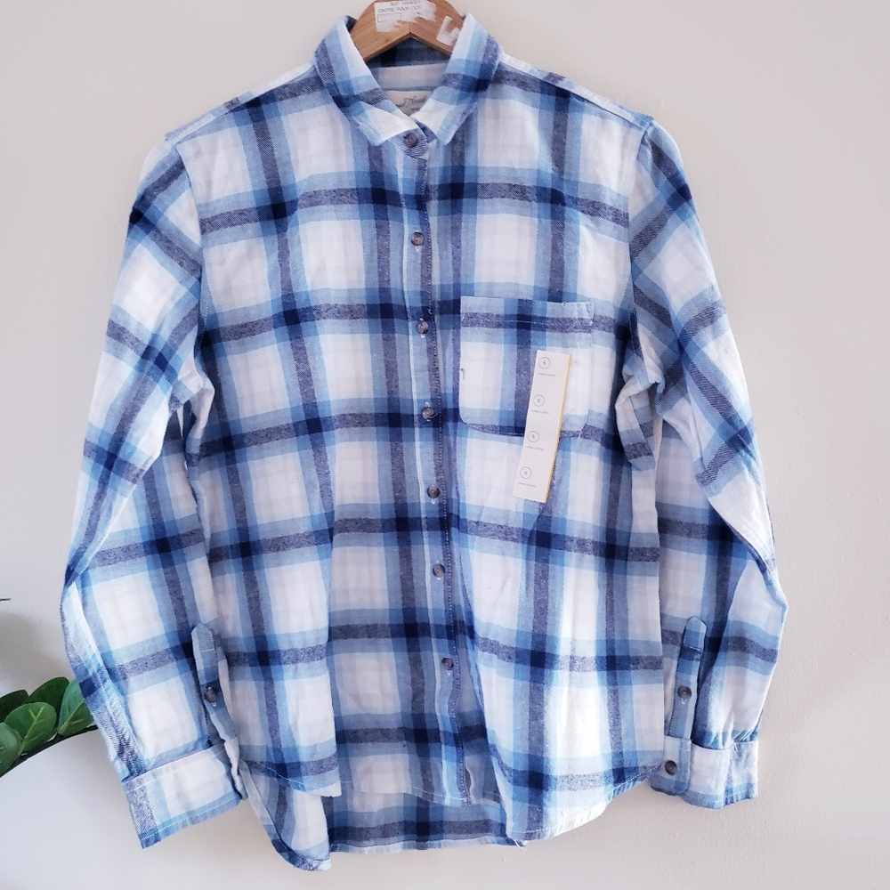 Universal Thread BNWT Flannel Plaif LS Shirt - S